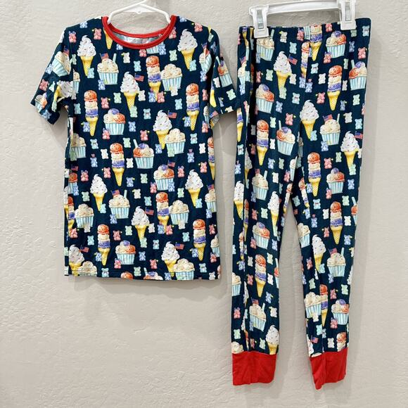 Posh Peanut Patriotic Gummy Bear Ice Cream Bamboo Pajamas - Picture 1 of 9